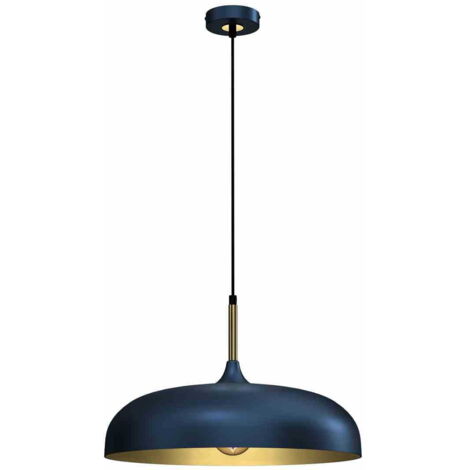Suspension métal Milagro Lincoln MLP7901 bleu/or Ø45cm (1/5)