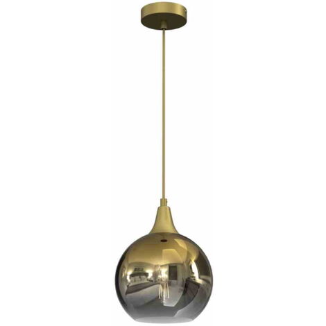 Suspension Milagro MONTE dorée verre fumé Ø20cm E27 (1/5)