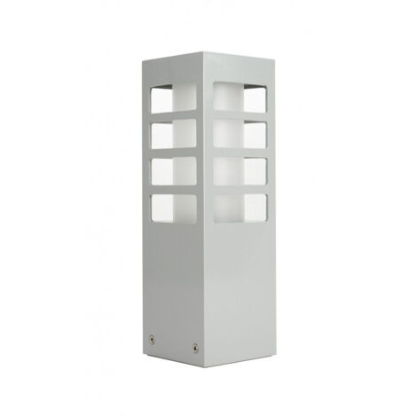 Borne de jardin 25 cm E27 argent IP54 SU-MA RADO III (1/4)