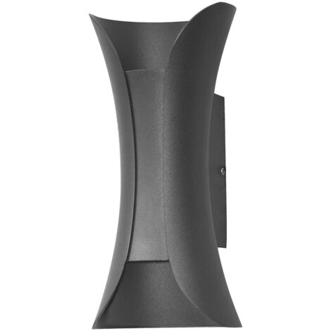 Applique extérieure noire LED 6W 4000K IP54 Dante Italux (1/2)
