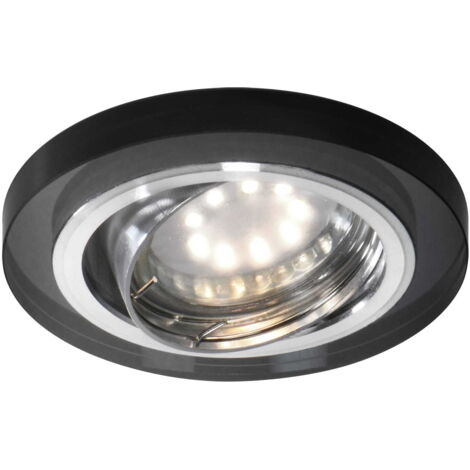 Spot plafond Candellux SSU-15 rond verre noir MR16 (1/4)