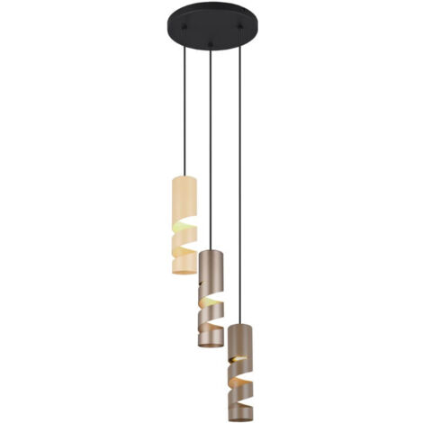SUSPENSION, STREAM, EXCL.3XGU10, HAUTEUR: 150CM, DIAM: 30CM, TRIO (1/2)