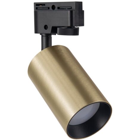 Spot sur rail monophasé or/noir GU10 10W Maribel Polux (1/4)