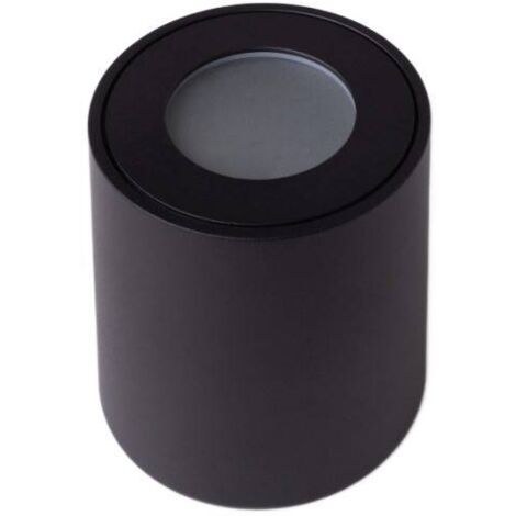 Spot plafond salle de bain IP44 noir rond GU10 35W (1/2)