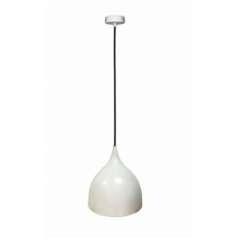 Suspension Candellux Ystad métal blanc E27 réglable 90 cm (1/2)