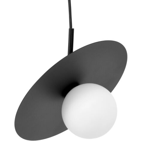 Suspension Kaja SANTE métal noir réglable Ø25cm G9 (1/5)