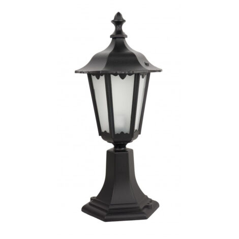 Lampe borne jardin rétro SU-MA noire 45cm 1xE27 IP43 (1/5)