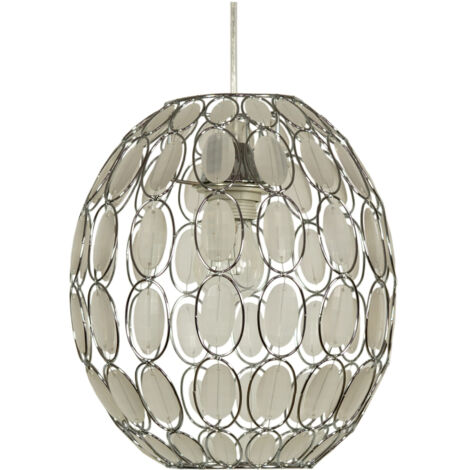 Suspension design cristal Candellux Selma Ø25 chrome anti éblouissement ...