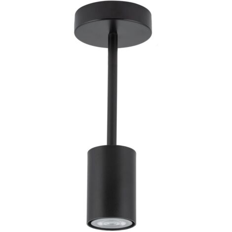 Spot plafond moderne noir rond GU10 25W Luis Sigma (1/3)