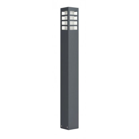 Borne jardin 75cm E27 gris foncé IP54 SU-MA RADO III (1/4)