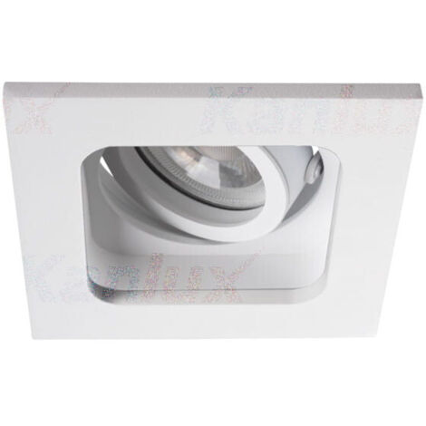 Spot encastré Kanlux REUL carré orientable blanc GX5.3 (1/5)
