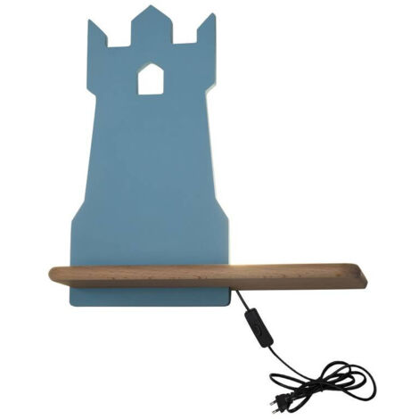 Applique murale Candellux Tower LED 4W bleu bois clair (1/2)
