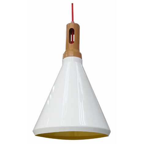 Suspension Candellux Robinson blanche Ø26 E27 aluminium (1/5)