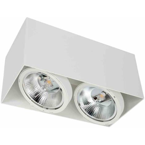 Luminaire en saillie Plaza 2xGU10 AR111 Blanc (1/5)