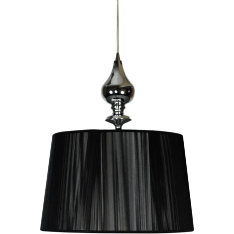 Suspension Candellux Gillenia noire Ø35 cm E27 60W (1/5)