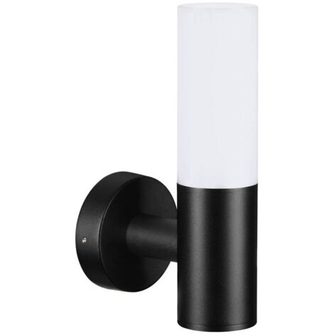 Applique extérieure tube noir/blanc E27 20W Italux Salo (1/2)