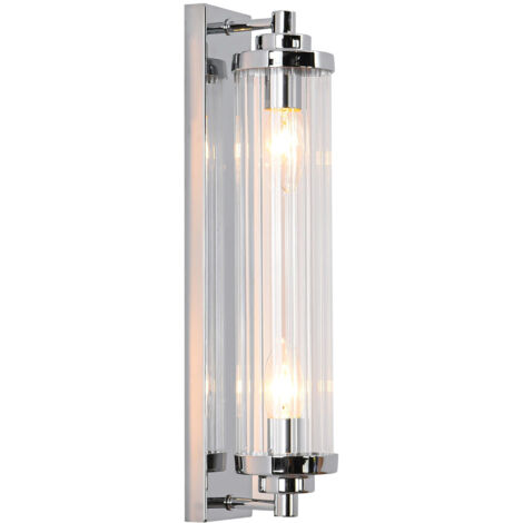 Applique murale Lorenzo chrome verre 2xE14 LightPrestige