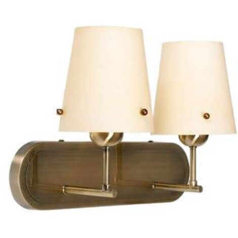 Applique murale Candellux TANGO 2xE27 laiton/ecru acier (1/2)