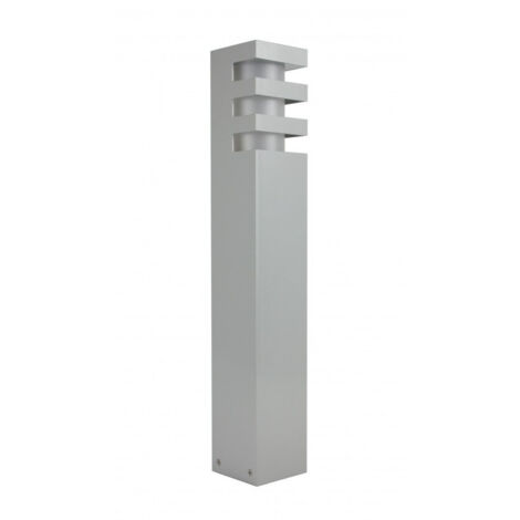 Borne de jardin 50 cm SU-MA RADO 2 1xE27 argent IP54 (1/4)