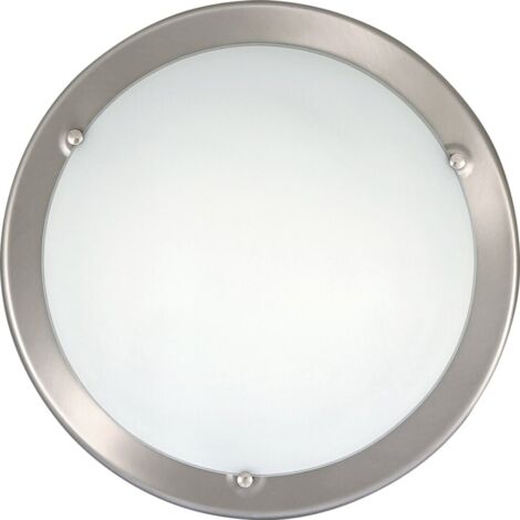 Plafonnier verre 28,5cm E27 60W chrome Ufo Rabalux (1/2)