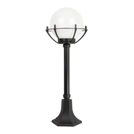 Borne jardin 72 cm globe 25 cm E27 noire IP43 SU-MA (1/5)