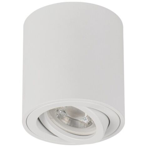 Spot plafond blanc rond Ø8 orientable GU10 10W Kanlux