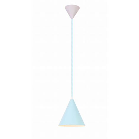 Suspension Candellux VOSS 1xE27 variable métal bleu Ø20 (1/2)