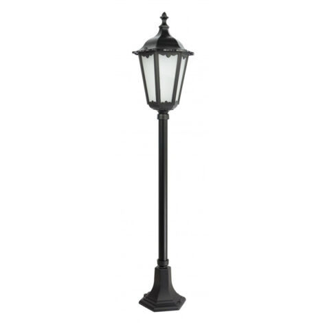 Lampadaire jardin rétro 114 cm E27 noir IP43 SU-MA alu (1/5)