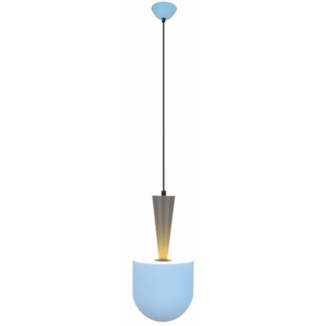 Suspension métal Candellux Visby bleue Ø19cm 1xE27 (1/2)