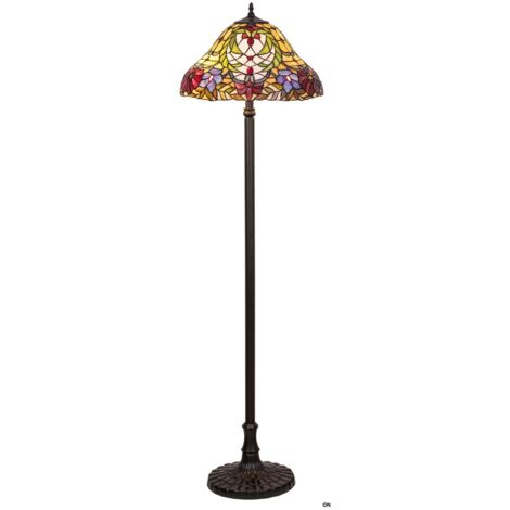 Lampadaire Tiffany Mirella E27 2x60W Bronze Rabalux 8088 (1/4)