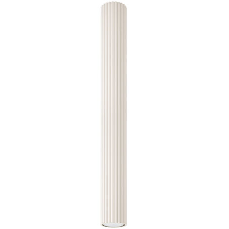 Spot plafond beige rainuré tube 60 cm GU10 Sollux KARBON