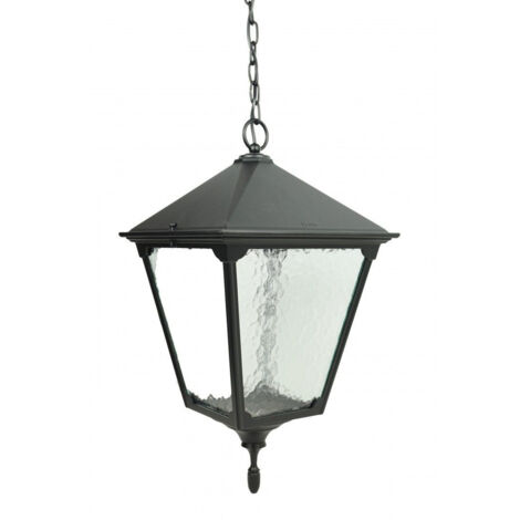 Suspension extérieure rétro noire 97x32cm E27 IP43 (1/5)