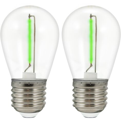 Lot 2 ampoules LED néon 36V E27 vert ext Party Polux