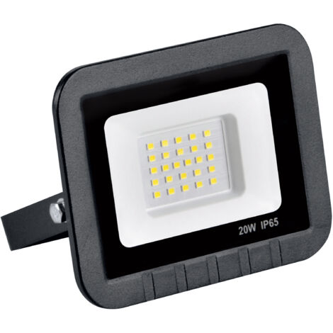 Projecteur LED SMD 20W 6500K 120° IP65 noir Polux ext. (1/4)