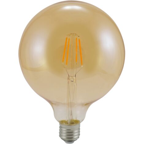 Ampoule LED filament G125 E27 2000K 350lm ambre Polux (1/3)