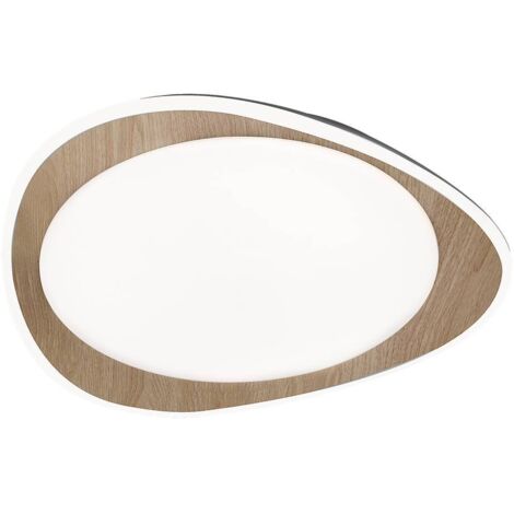 Plafonnier LED Rabalux Tamino 45cm 24W 4000K hêtre (1/4)