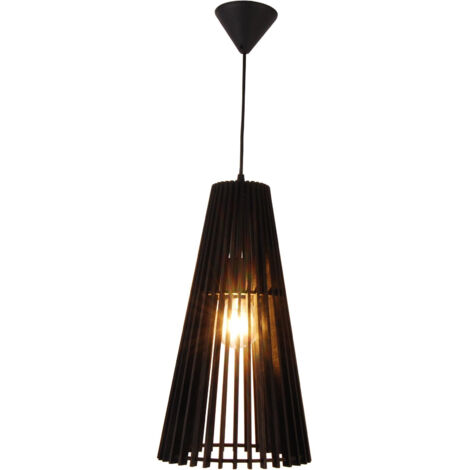 Suspension Candellux Osaka bois noir E27 100 cm (1/2)