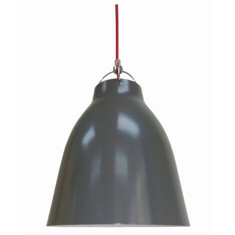 Suspension Candellux Pensilvania métal grise Ø24 cm E27 (1/2)