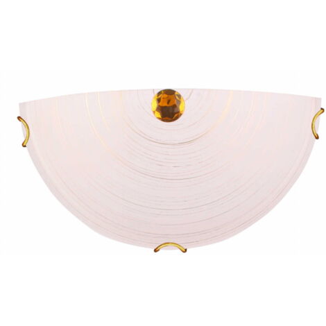 Plafonnier Candellux MILA 11-38947 blanc/or 30 cm E27 (1/2)
