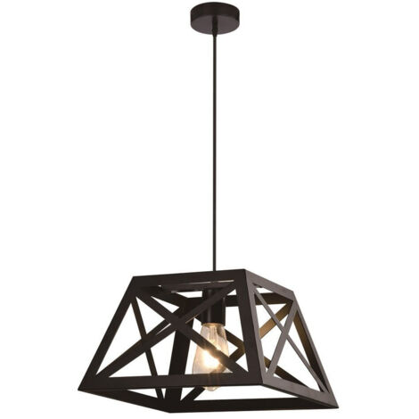 Suspension Candellux Origami métal noire Ø32 E27 1x40W (1/3)