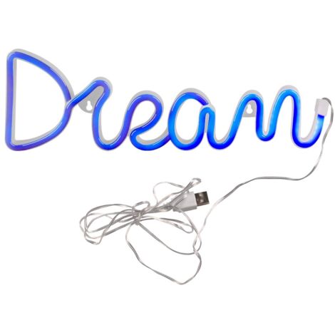 Applique néon enfant Dream bleu LED 3W USB/AA Polux (1/5)