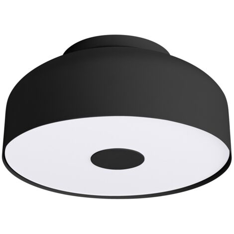 Plafonnier moderne noir rond Ø30 4xE27 OMIQ Sollux (1/5)