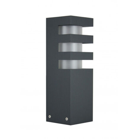 Borne de jardin 25 cm E27 gris foncé IP54 SU-MA RADO 3 (1/4)