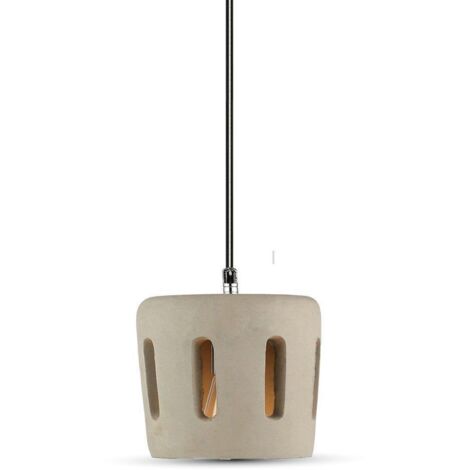 Suspension béton gris V-TAC VT-7202 Ø18 cm E27 IP20 (1/4)