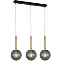 Italux Ravena Plafonnier suspendu moderne à 3 lumières, LED E27