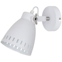 Applique Italux Franklin industrielle blanche 1xE27