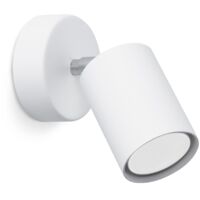 Applique murale Sollux Lemmi tube réglable blanc GU10
