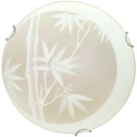Plafonnier Candellux Bamboo 30 cm verre chrome E27