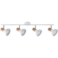 Repérer tramway houx blanc / hêtre de métal de métal Ø7cm B: 72cm