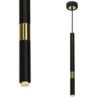 Suspension métal Milagro Monza noire/or G9 Ø10cm 8W